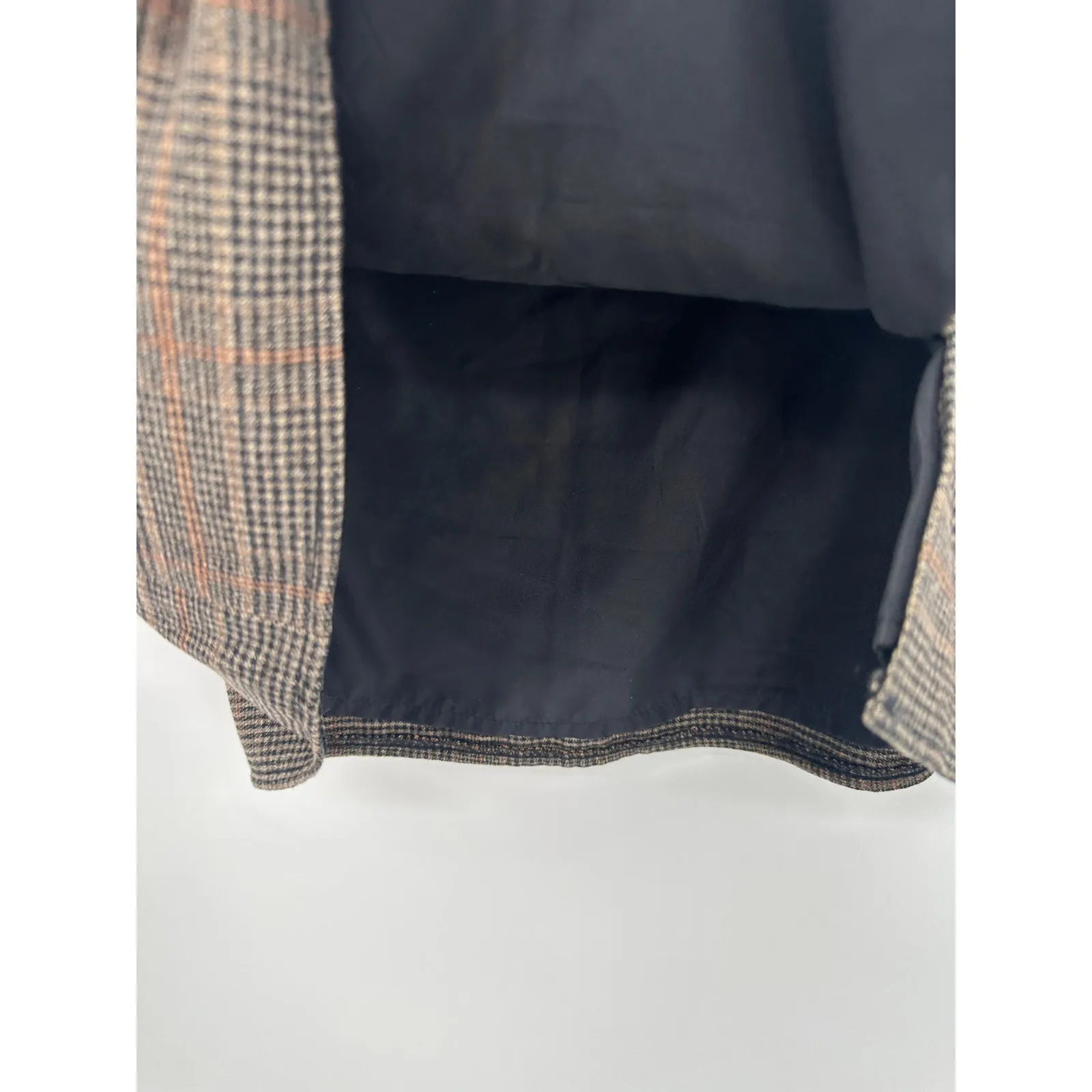 Old Navy Womens Plaid Mini Skirt Size MP NWT Brown Academia Preppy Old Money - Image 3