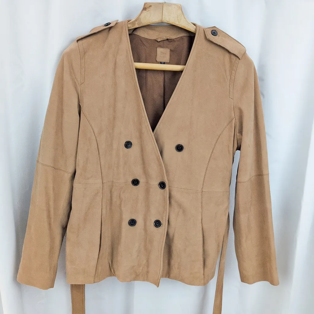Gap Edition Ladies' Belted Leather Jacket XXL - Image 7