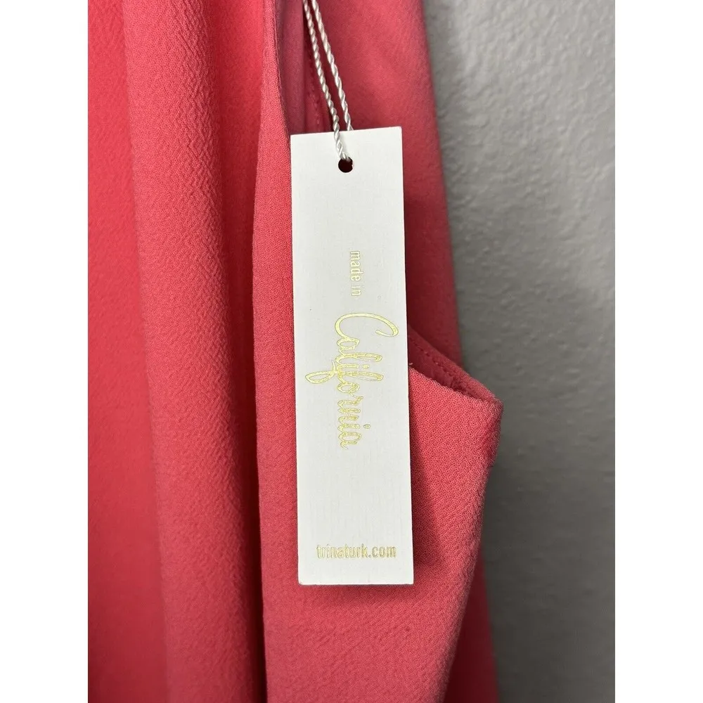 Trina Turk  Katie Bow Shift Dress Pink Sz 4 NEW - Image 6