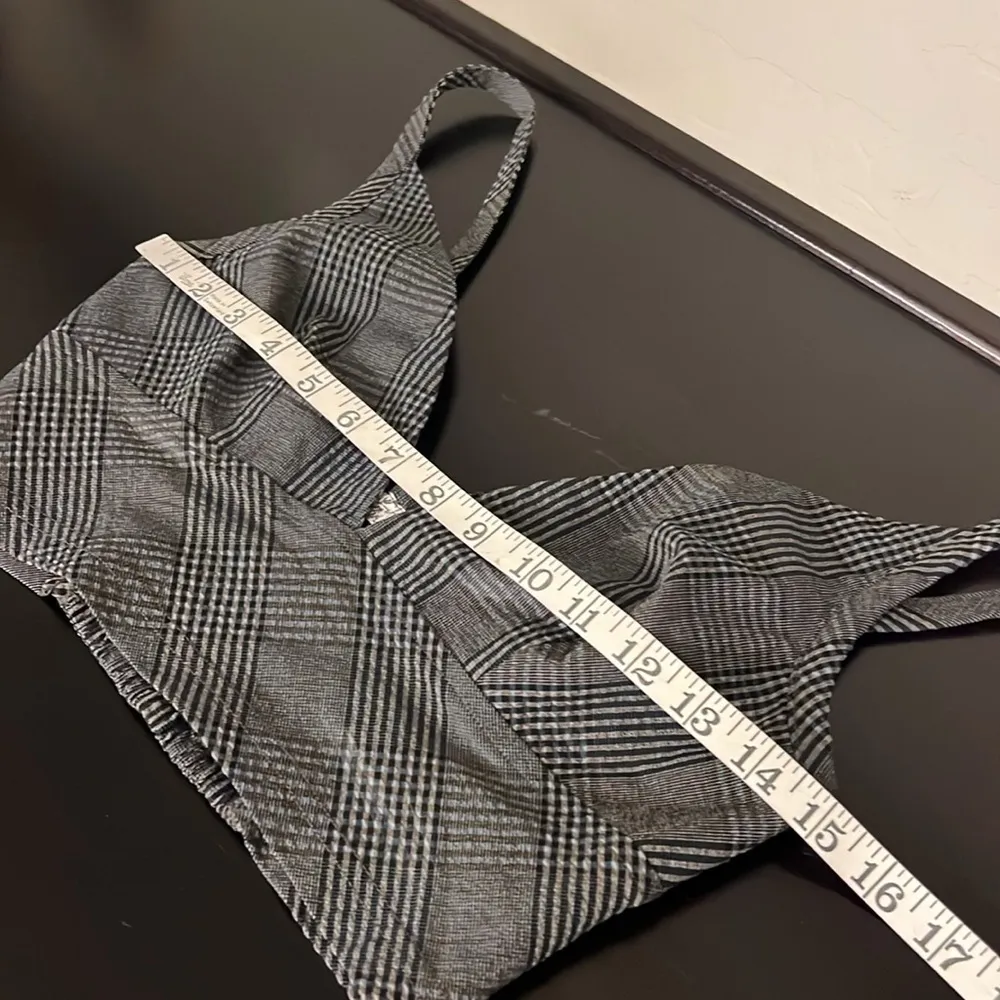 NWOT Free People Intimately Plaid V-Neck
Cropped Bra Top size XS - Image 8