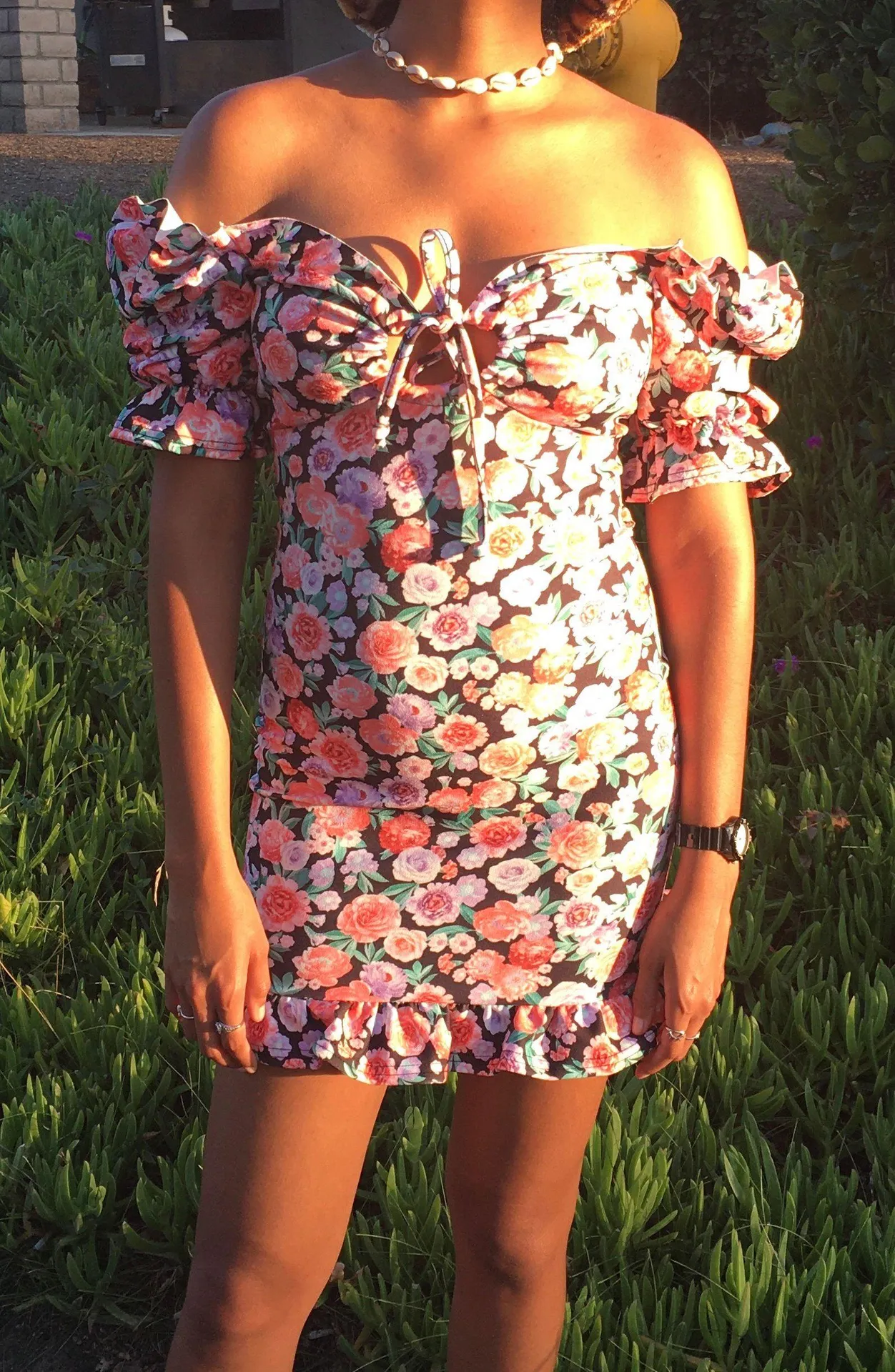 Floral Mini Dress - Image 3