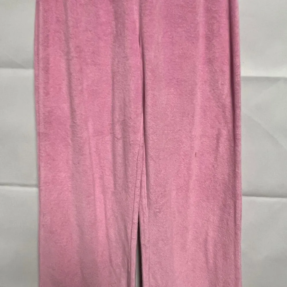 I.AM.GAIA Terry Pants Womens XS 100% Cotton High Waist Wide Leg Gilry Romantic Pink - Image 4