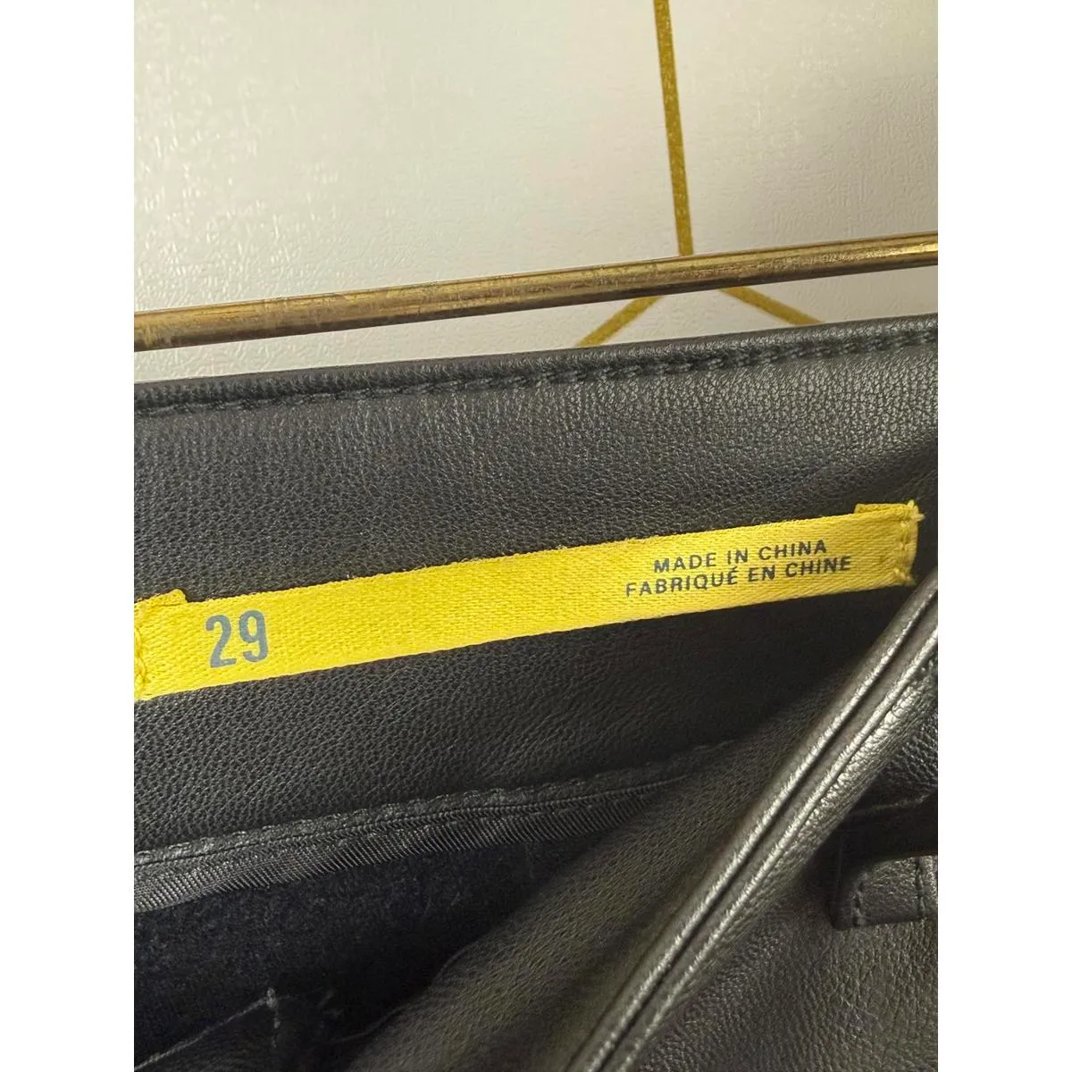 Maeve by Anthropologie Vegan Black Faux Leather Straight Leg Pant - Size - 29 - Image 4