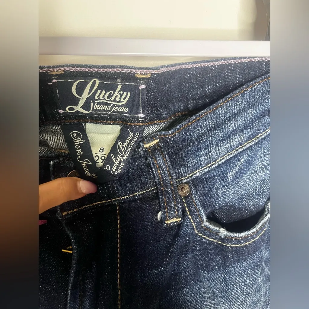 Lucky Brand Dark Blue Flare Jeans - Image 11