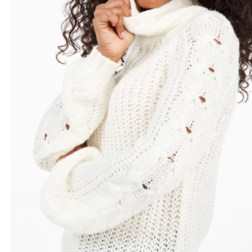 NWT Planet Gold Juniors' Cowl-Neck Sweater size M - Image 2