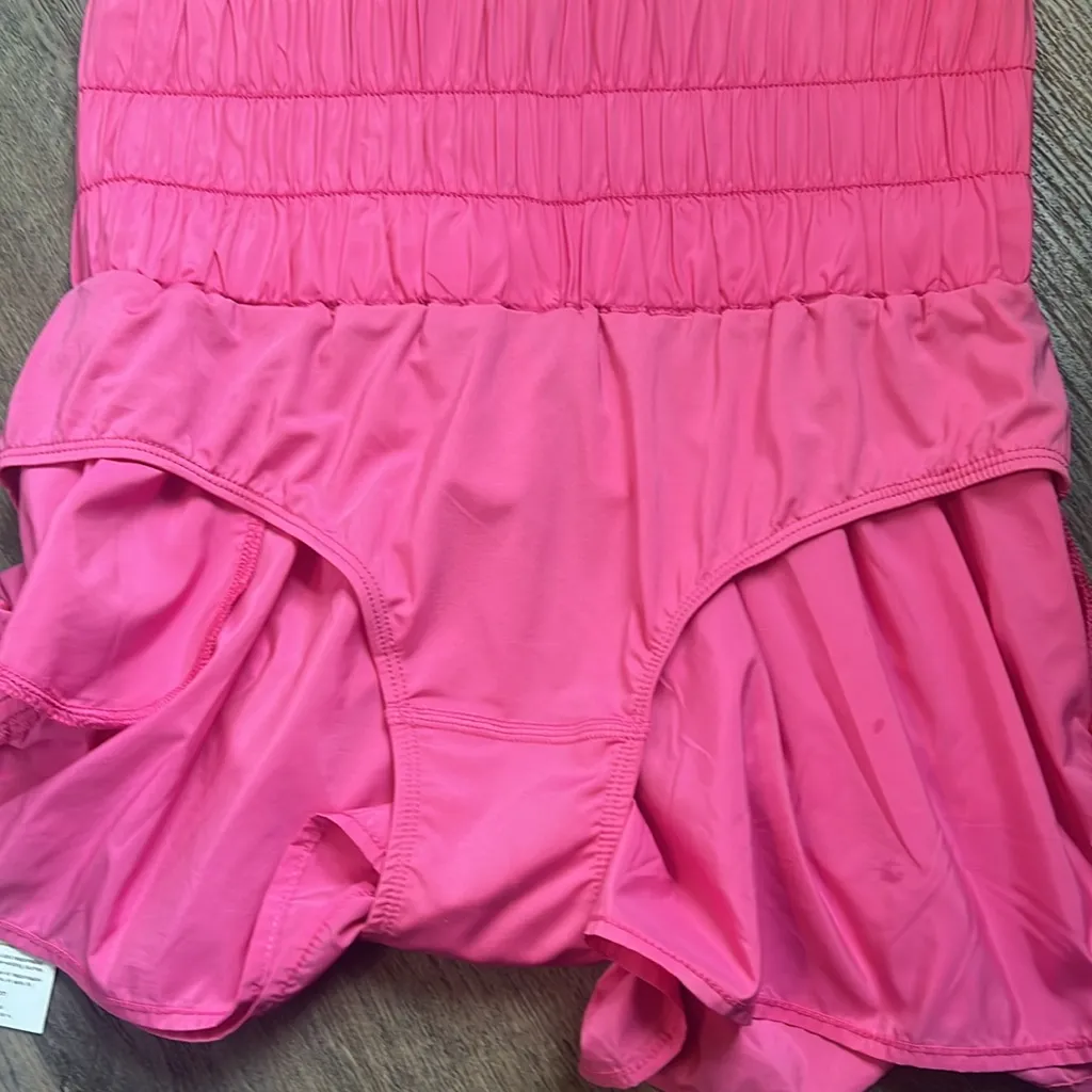 Mondetta Pink Smocked Waistband Lined Shorts with Zipper Key Pocket NWT - Image 12