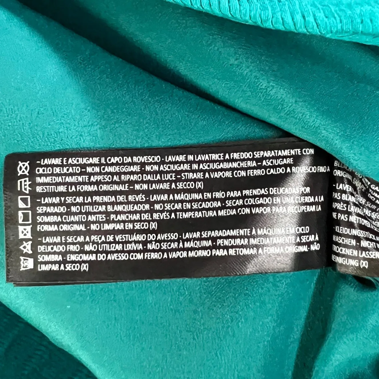 C/MEO Collective Star Lesson Dress Womens S Green Asymmetric Halter Textured - Image 14