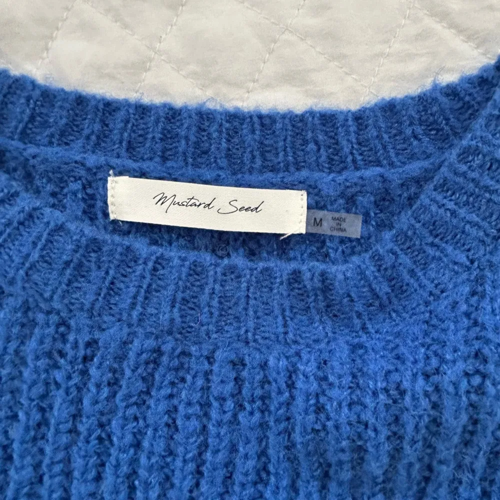 Mustard Seed Round Neck Cropped Sweater - Image 2