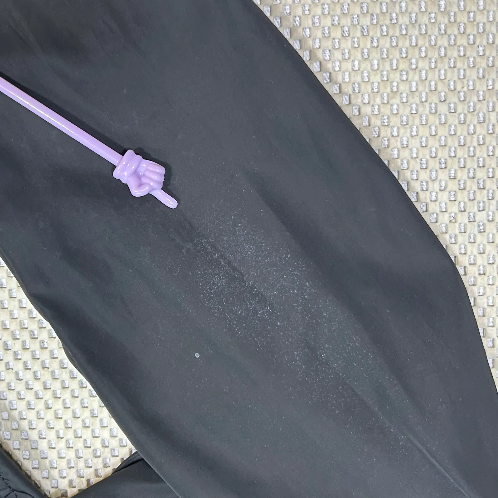 Maison Scotch Trench Coat Lightweight Double Breasted Black Rain Jacket Small - Image 7