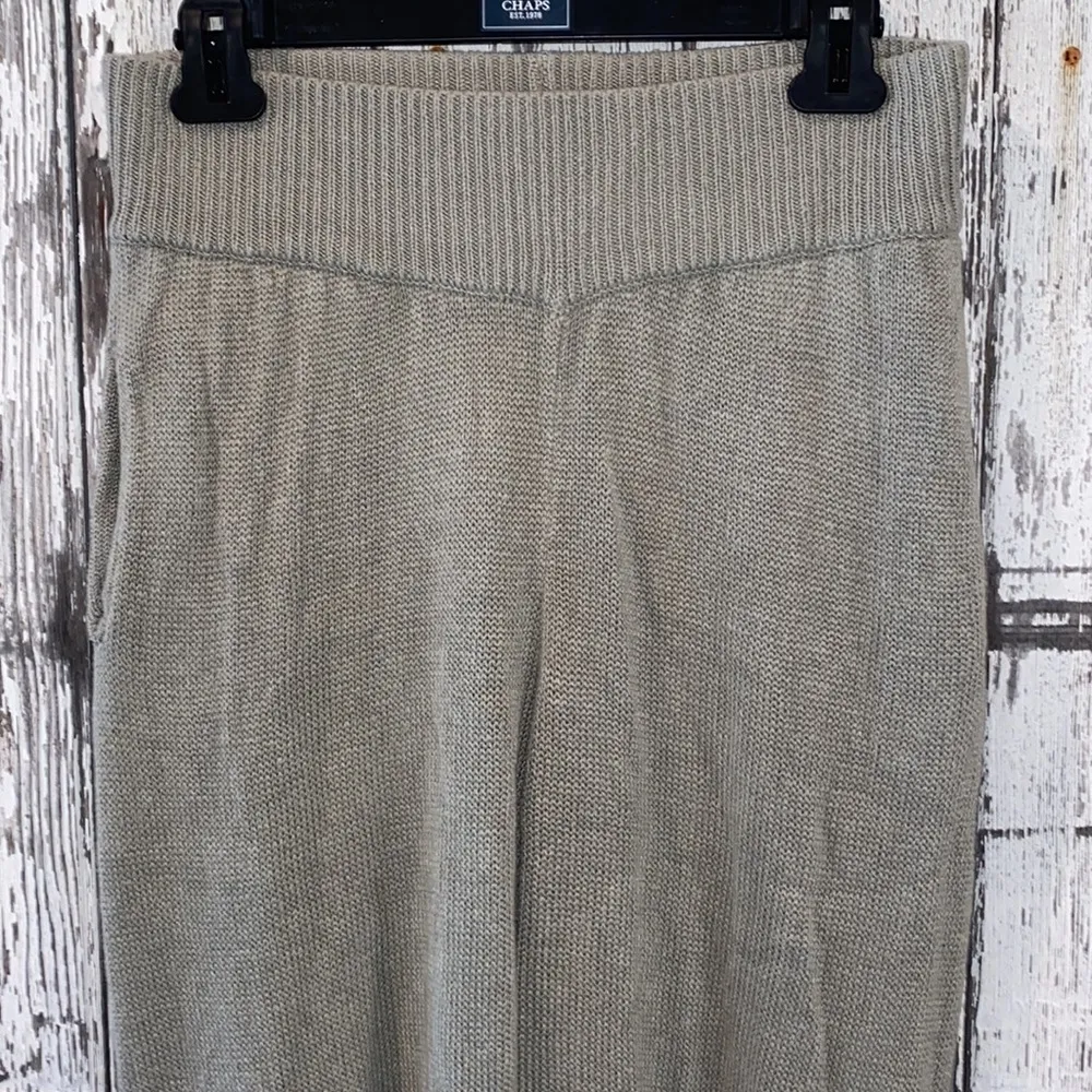 Zara green knit high rise jogger pants - Image 5