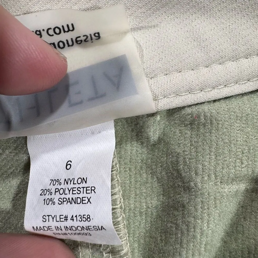 Athleta Pants Size 6 Flared Lightweight Lined Utility Mid Rise Nylon Beige - Image 9