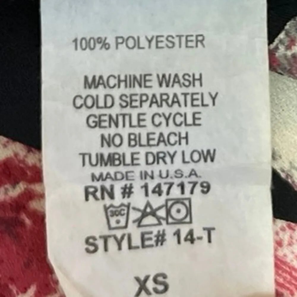 Abbeline Black Multicolor Floral Print Off The Shoulder Pullover Blouse Top Sz M - Image 4