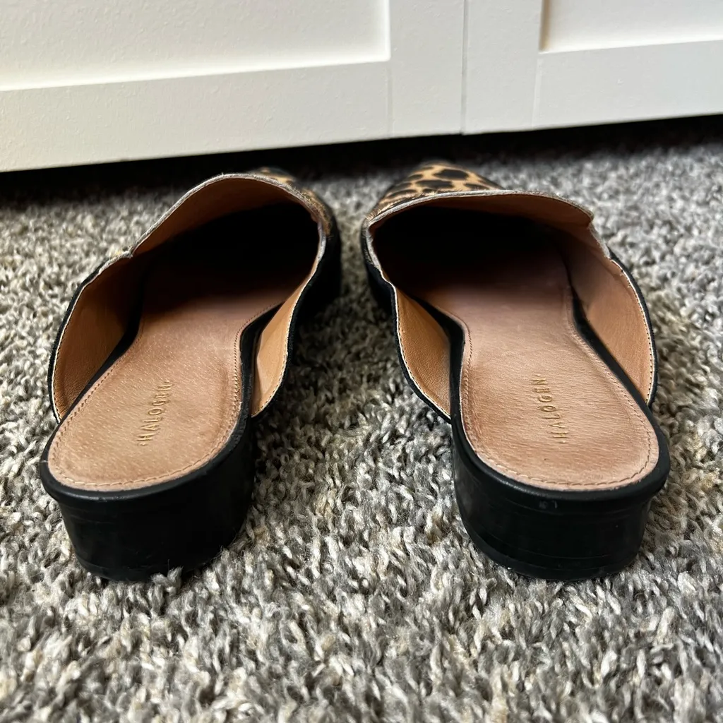 Halogen Western Corbin Leopard‎ Mules Shoes Size 8.5 - Image 4