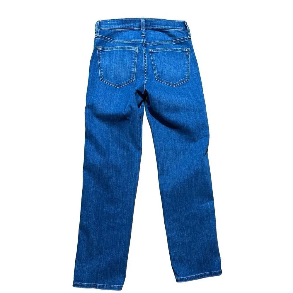 Madewell Mid-Rise Stovepipe Straight Leg Jeans in Leman Wash Sz 25 - Image 3