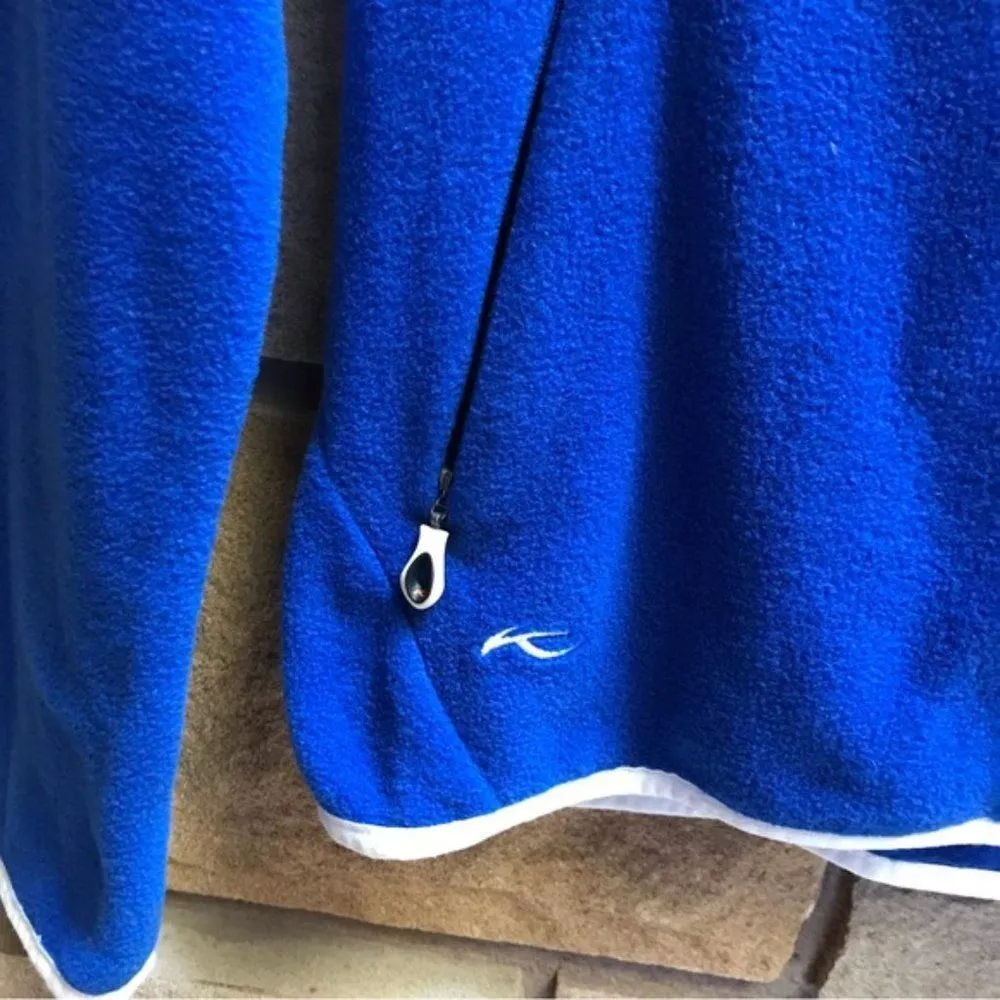 KJUS Spirit Of Skiing embroidered zip hoodie cashmere Blue Medium - Image 9