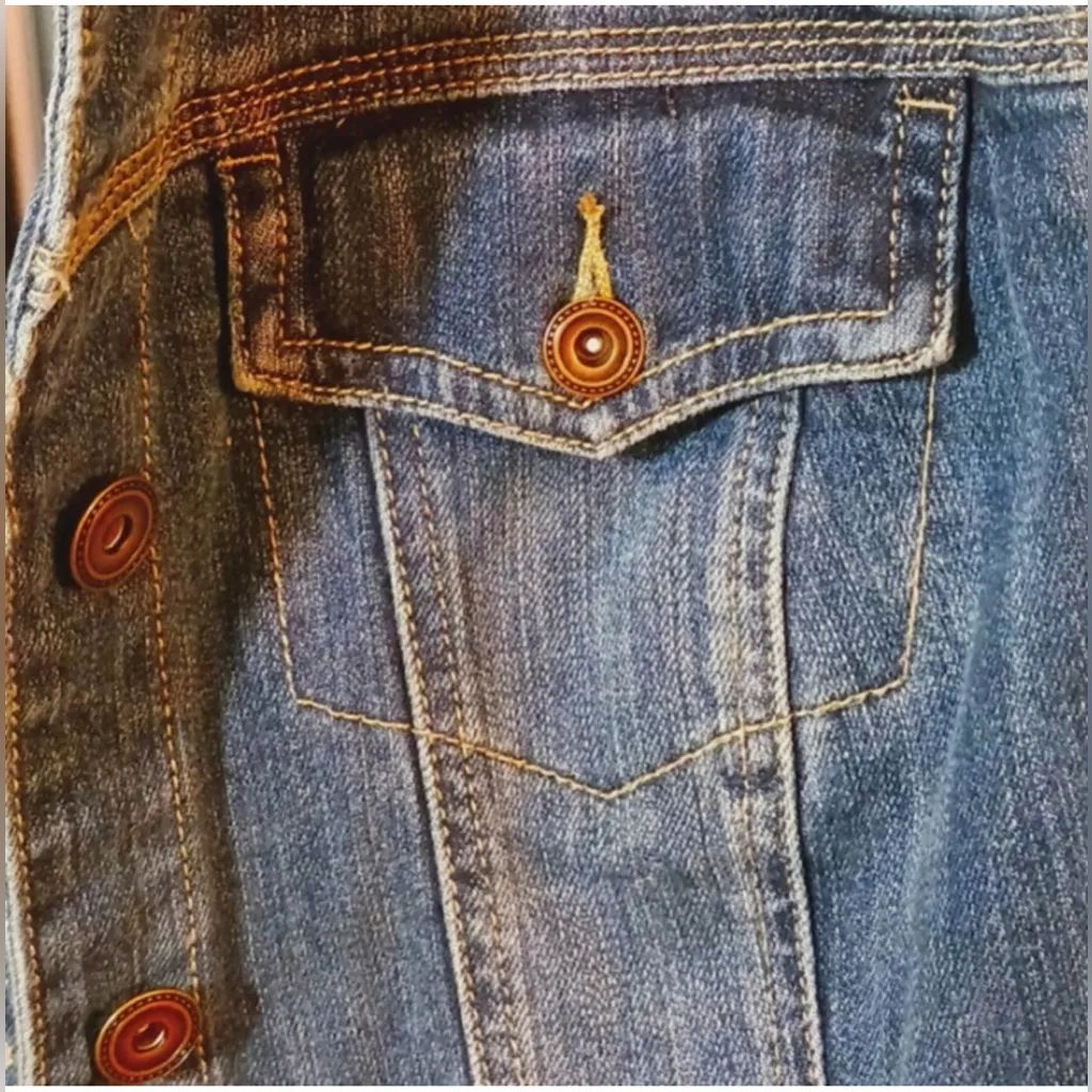 Lane Bryant Dark Blue Denim Vest size 18 - Image 3