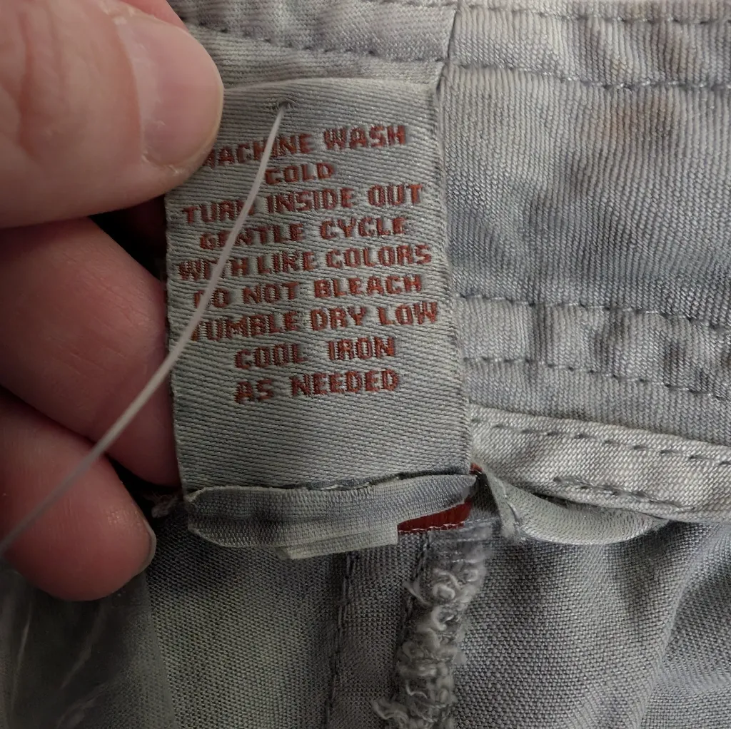 NWOTS Sundance Nightfall Cargo Pants Tencel W2 Stone Wash Gray - Image 4