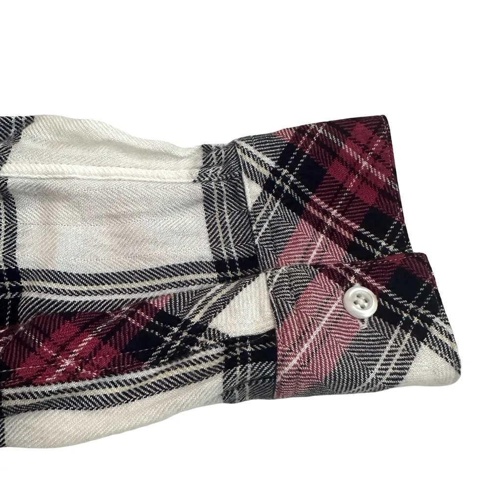 Rails "Allison" White Midnight Rose Ultra Soft Button Down Plaid Shirt - Image 5