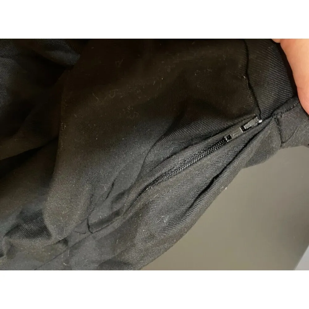 Hot Topic Pleated Mini Skirt XL Black White Stripe Side Zip School Girl Goth - Image 7