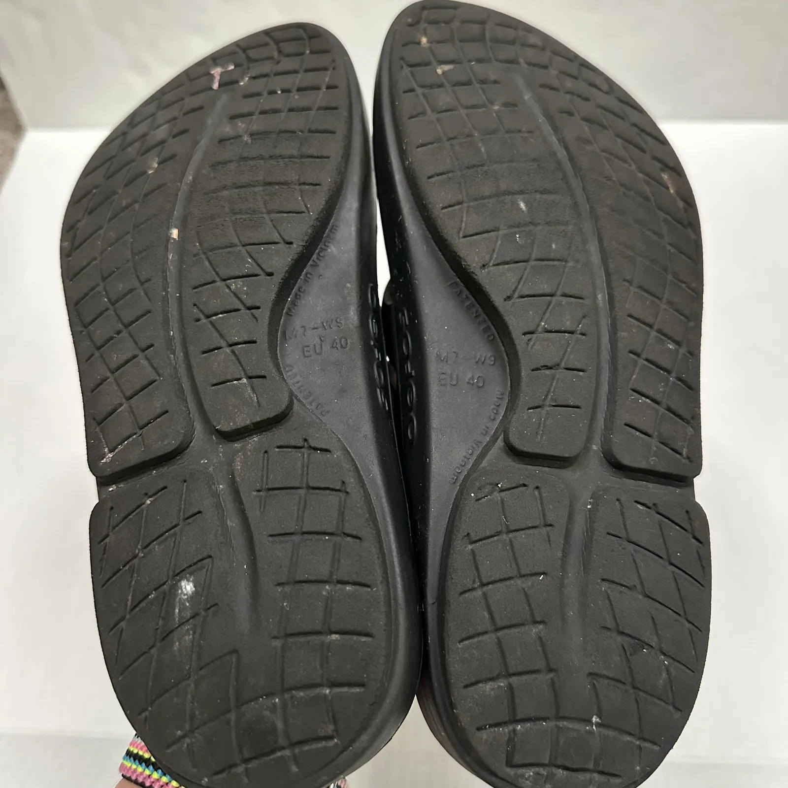 OOFOS Shoes Womens Size 9 Black Thong Sandals Recovery Flip Flops Comfort - Image 11