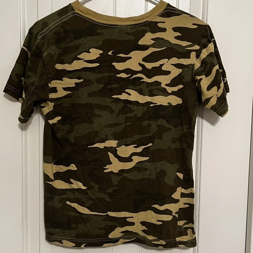 Texas Tech Football Raider Red Camo Distressed Babydoll Tee T - Image 3