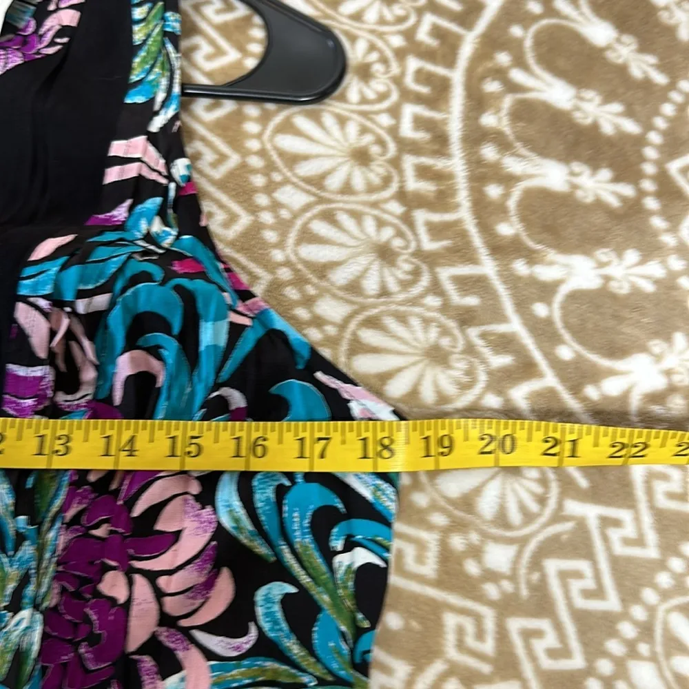 NWT Nicole Miller Floral Colorful sleeveless Dress Size 12 - Image 6