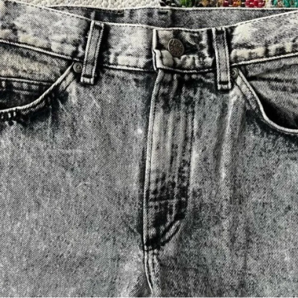 Vintage Lee white black grayish ash wash skinny denim jeans - Image 9