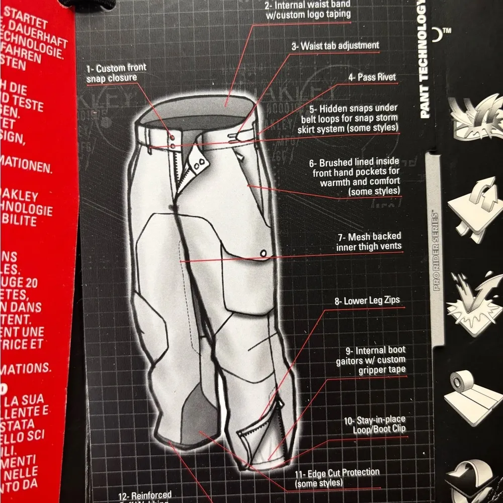 NEW Oakley Snowboard Pants Women's Size 14 Large Thinsulate Snow Ski Winter - Image 15