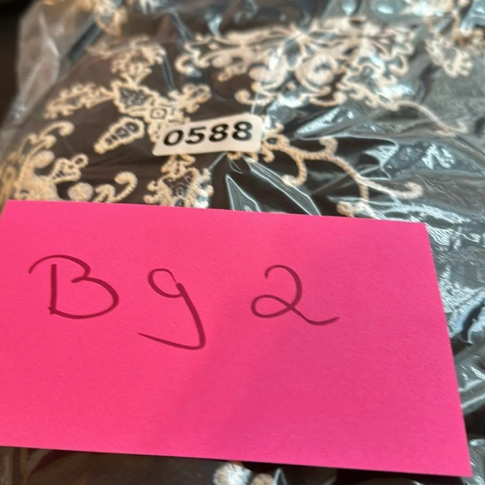 Adrianna Papell Black  White Embellishments Long Sleeve Dress Bell Sleeves Sz 12 - Image 8