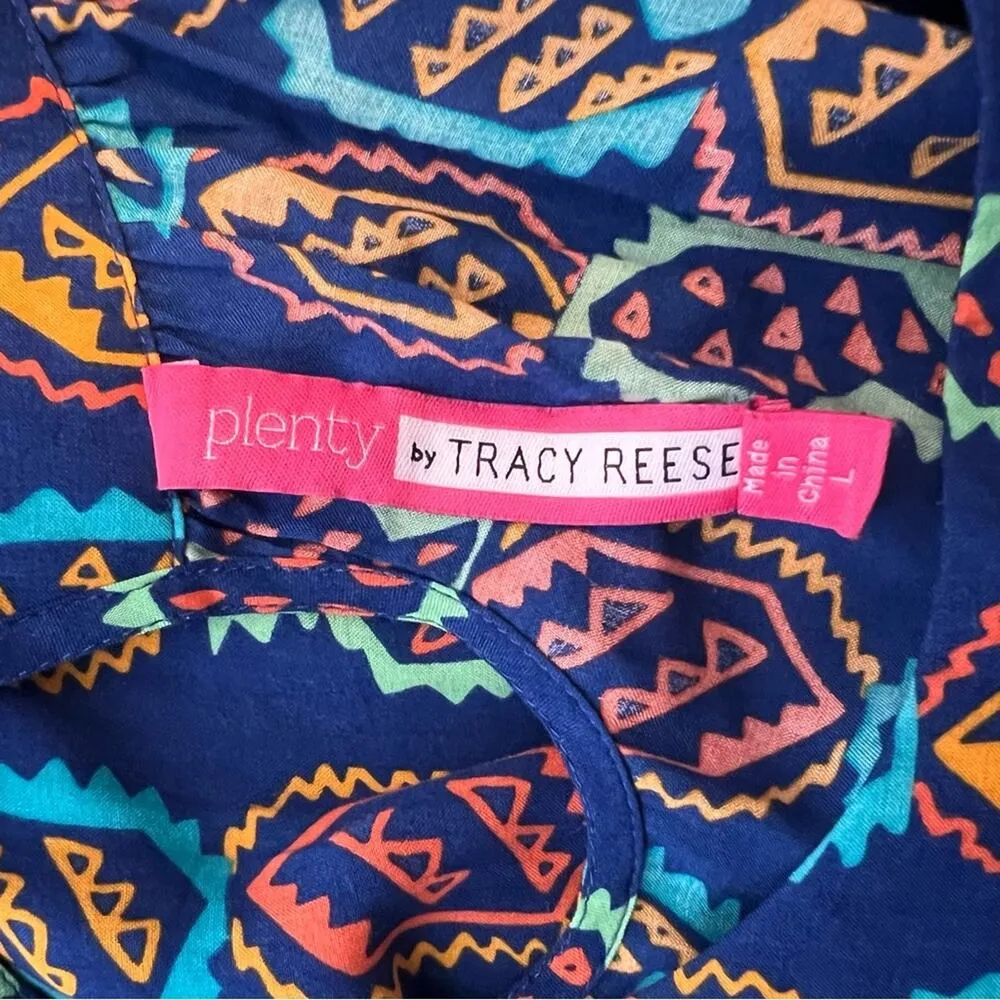 Anthropologie plenty by Tracy Reese trapeze dress printed sz L - Image 3