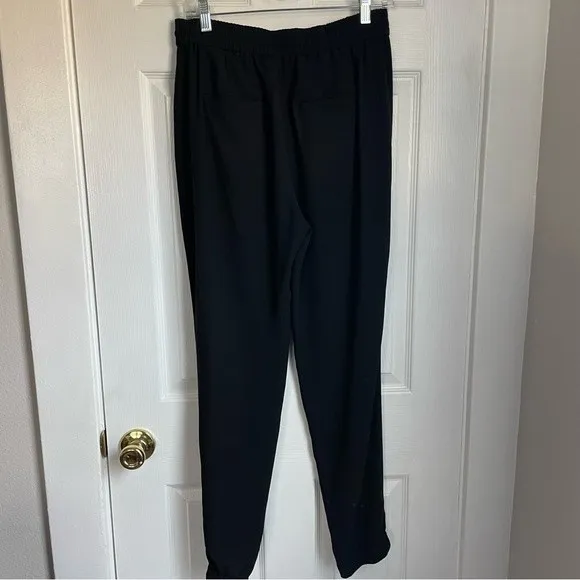 Banana Republic black pants elastic waist office dressy trousers size 4 straight - Image 3