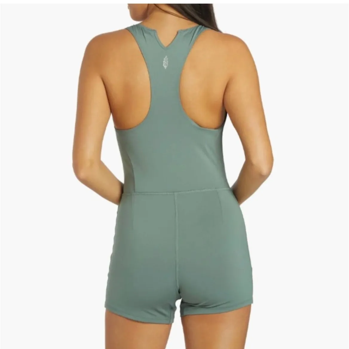 Free People Movement Show Me Something Shortse One Piece Misty Frost Green Small - Image 2