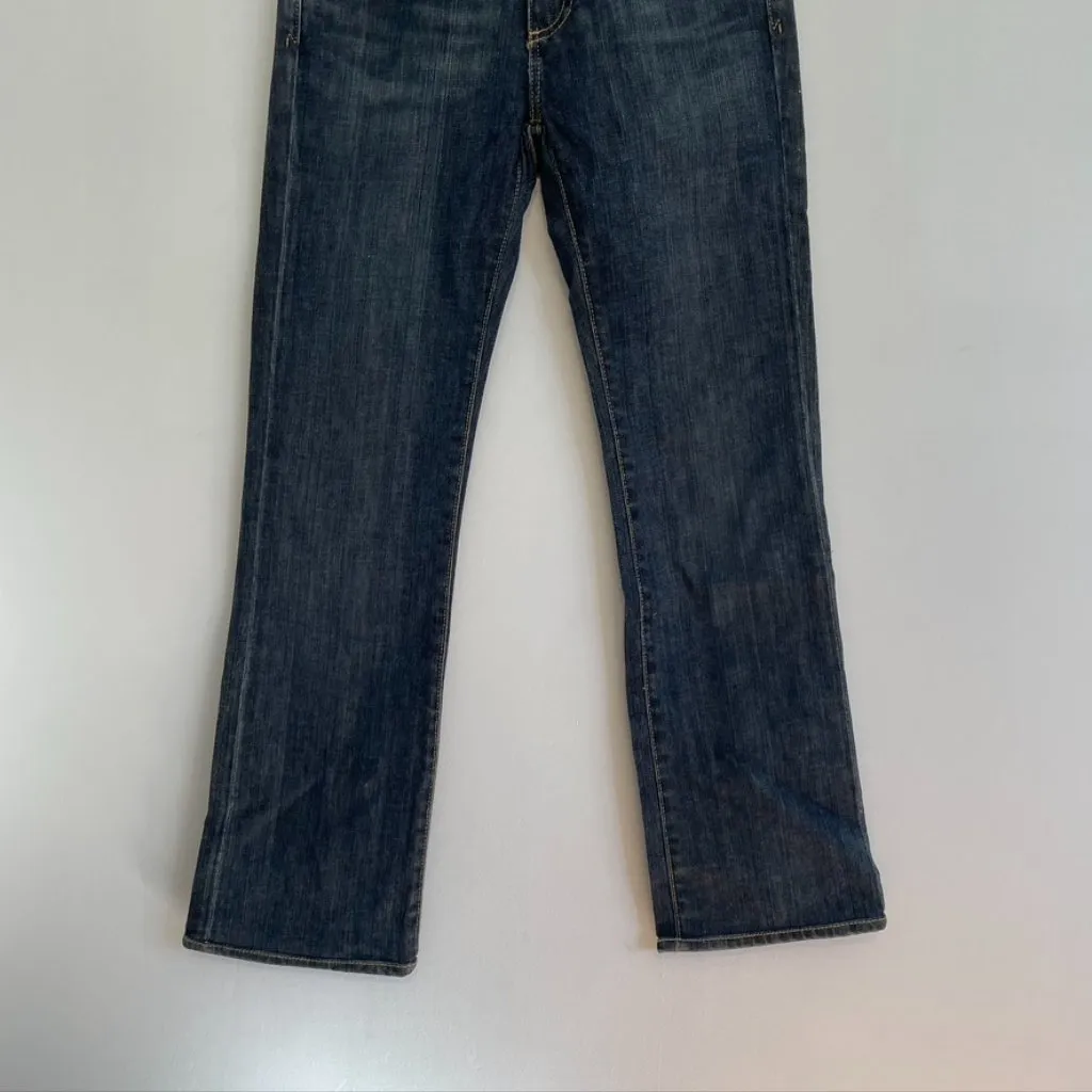 AG ADRIANO GOLDSCHMIED the Kiss Slim Straight Leg Jeans Dark Wash Low Rise Y2K - Image 4