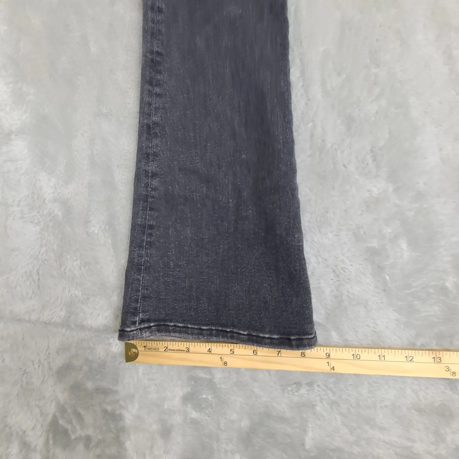 Frame Jetset Crop Mini Boot Sheen Noir Black Stretch High Rise Bootcut 0 - Image 9