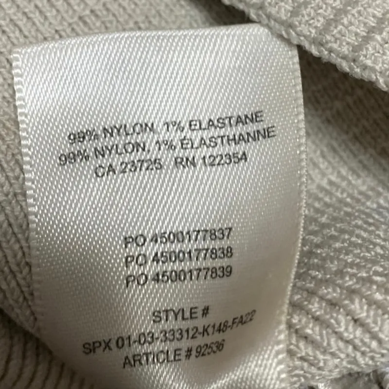 Aritzia Babaton Gray Short Sleeve Ribbed Knit Sculpt Square Neck Crop Top Sz XS - Image 4