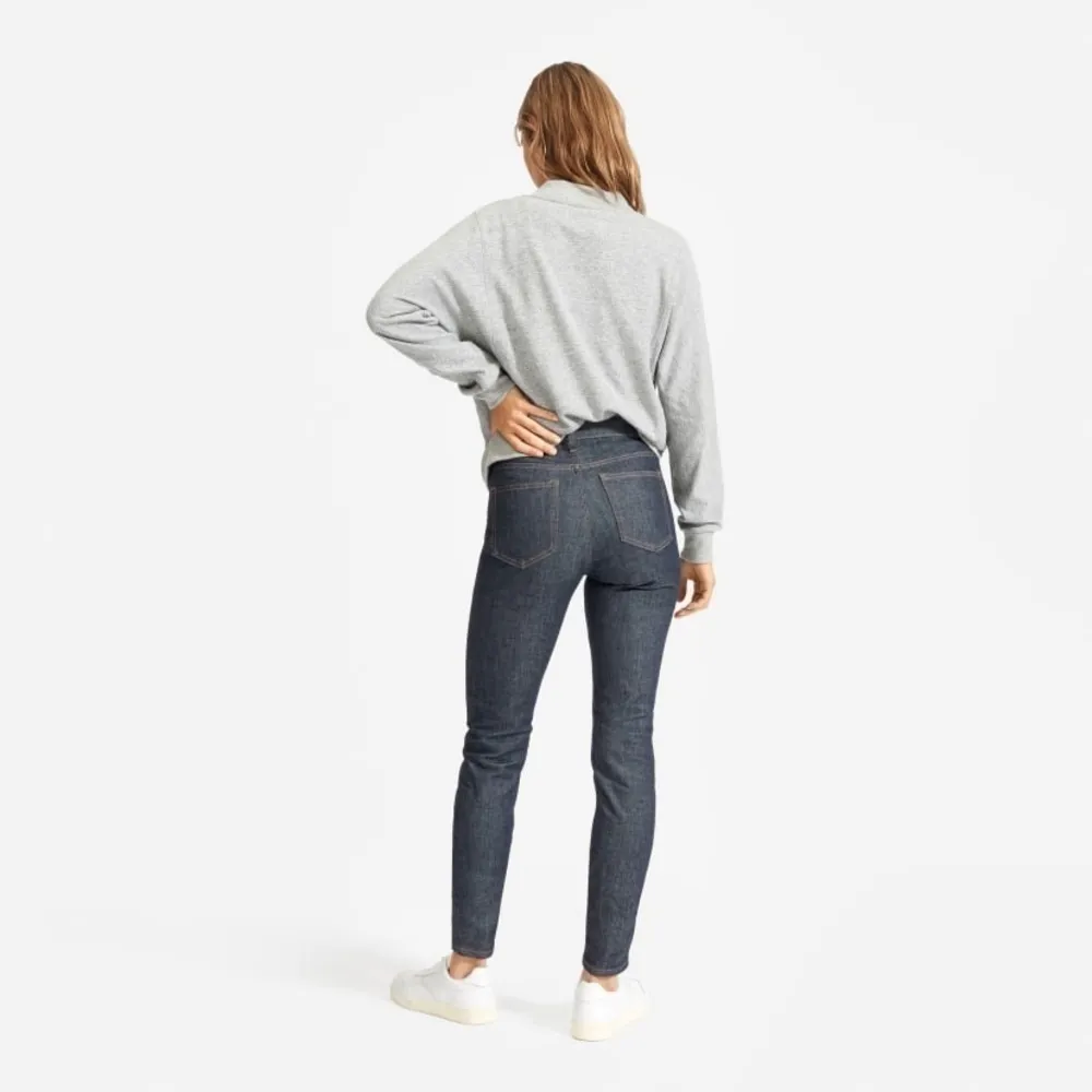 Everlane The High Rise Skinny Ankle Dark Wash Jeans Size 26 - Image 3