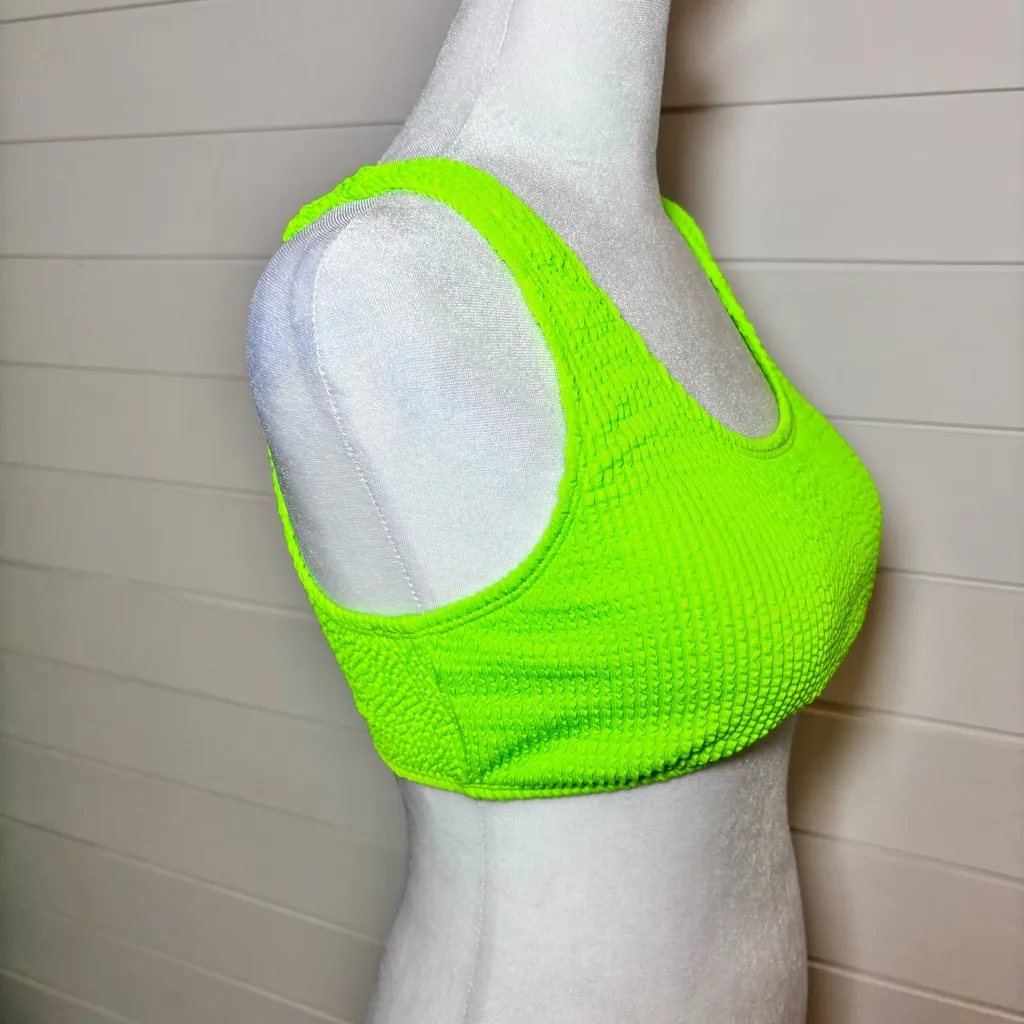 CABANA DEL SOL Lime Green Neon bikini‎ Size M - Image 3