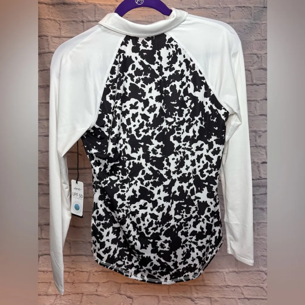 Jofit Black and White Long Sleeve Top Size XS - Image 2