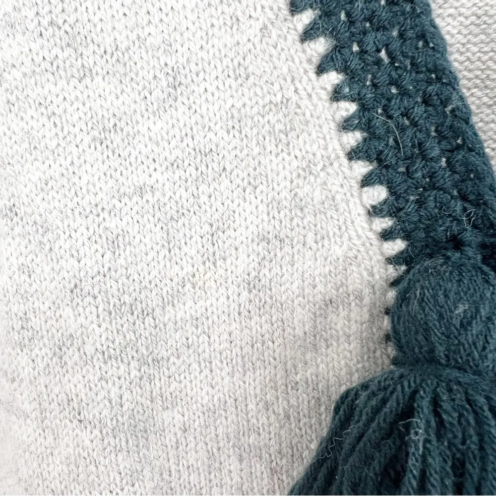 Roberta Roller Rabbit Tassel Wool Blend Cardigan OS Grey - Image 5