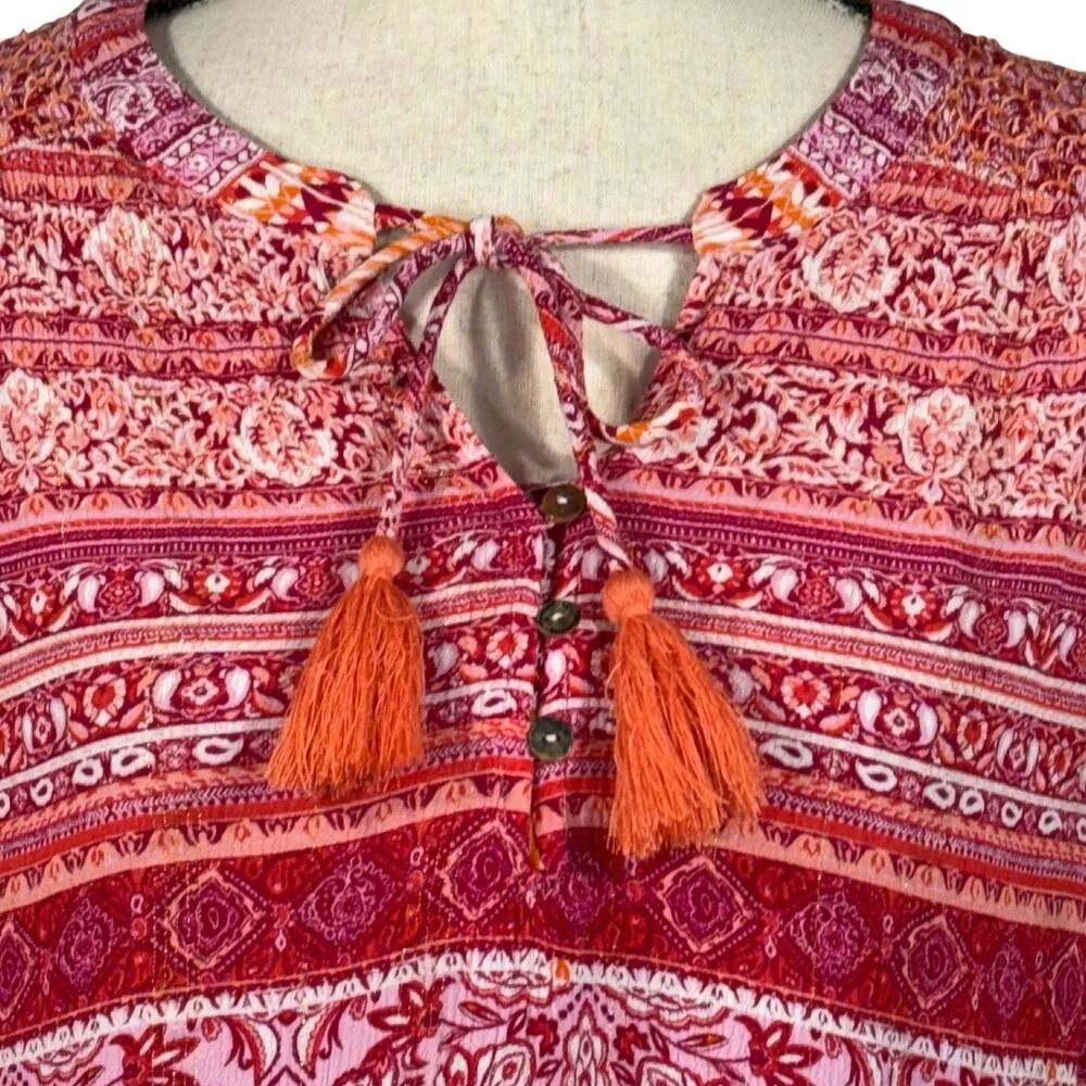 Farmers Market Large Boho Top Paisley Hi - Image 2