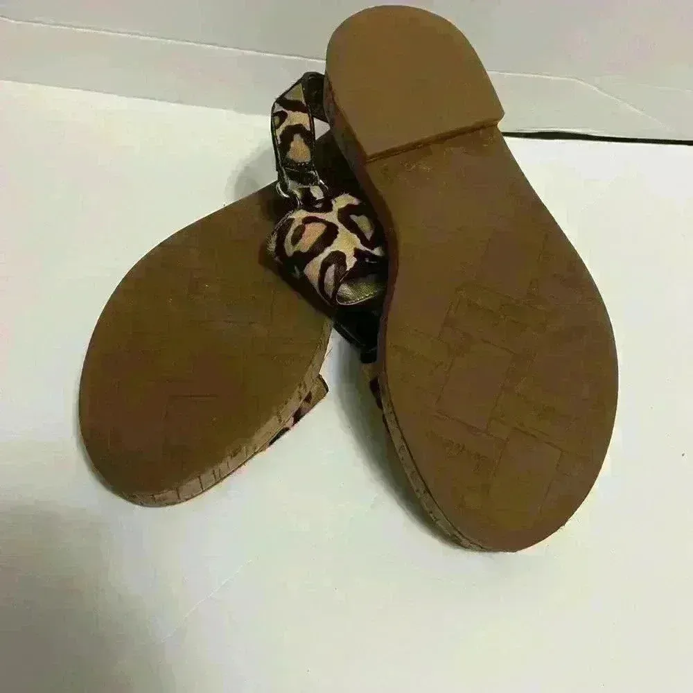 Sam Edelman Nala Calf Hair Sandals Size 7.5 - Image 6
