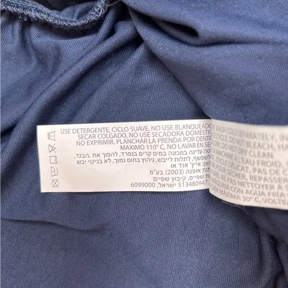 Navy Short Sleeve Surplice Neckline Dress Blue Size 2X - Image 7