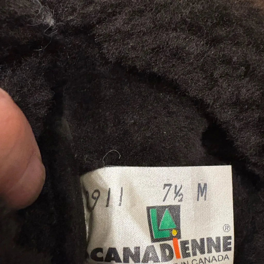 La Canadienne shearling knee high boots brown sz 7.5 - Image 6