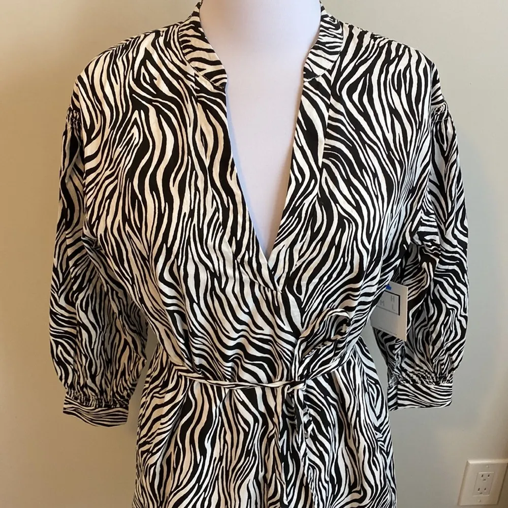 THML Banjina Zebra Print Shirtdress - Image 4