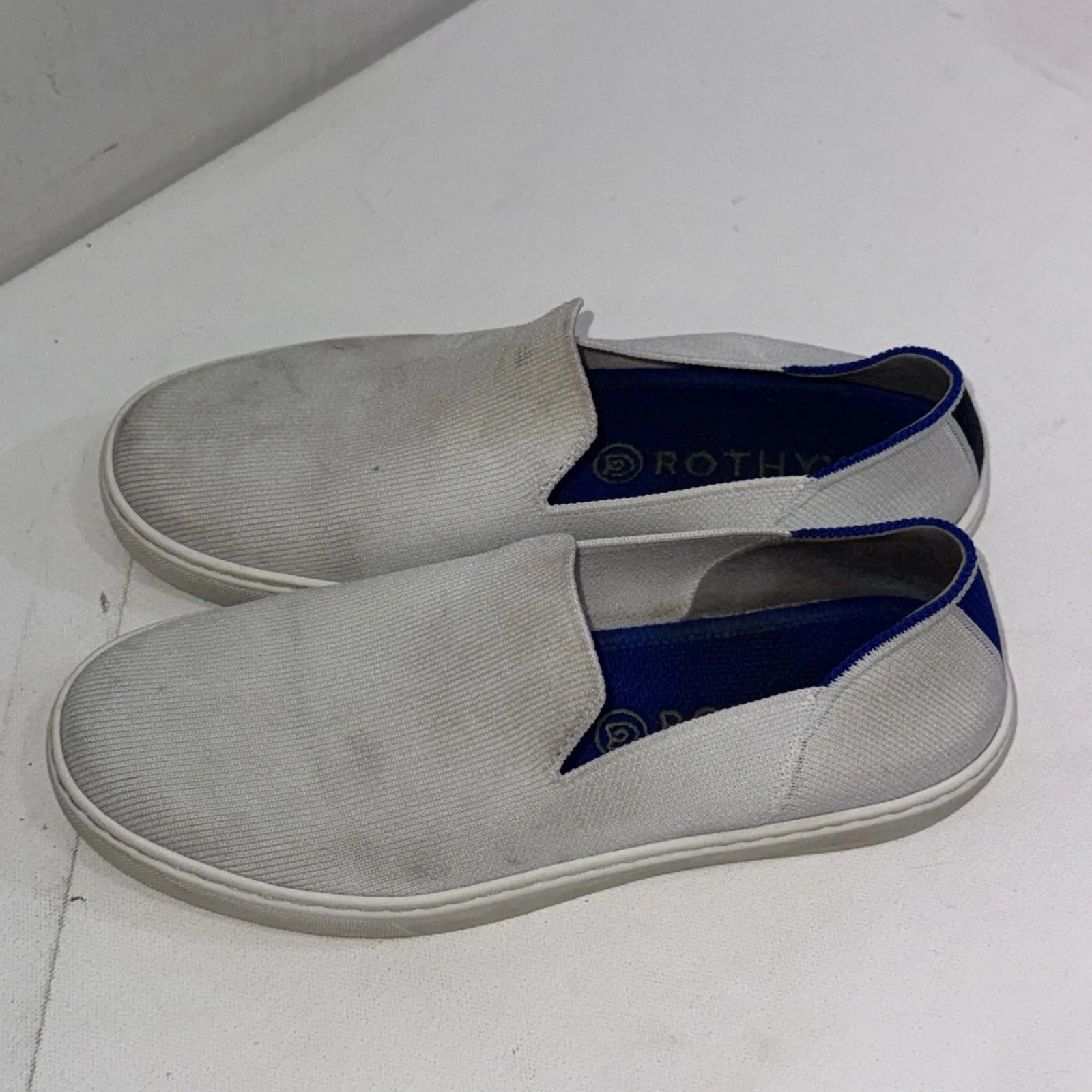 Rothys Shoes White The Original Slip On Sneaker Comfort Flat Walking Womens 6.5 - Image 6