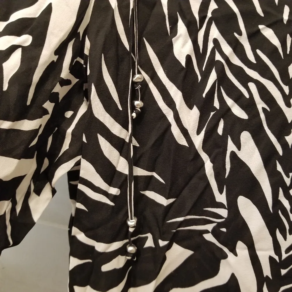{L} St. John So Cal Zebra Animal Print Lounge Pants Swim Cover - Image 5