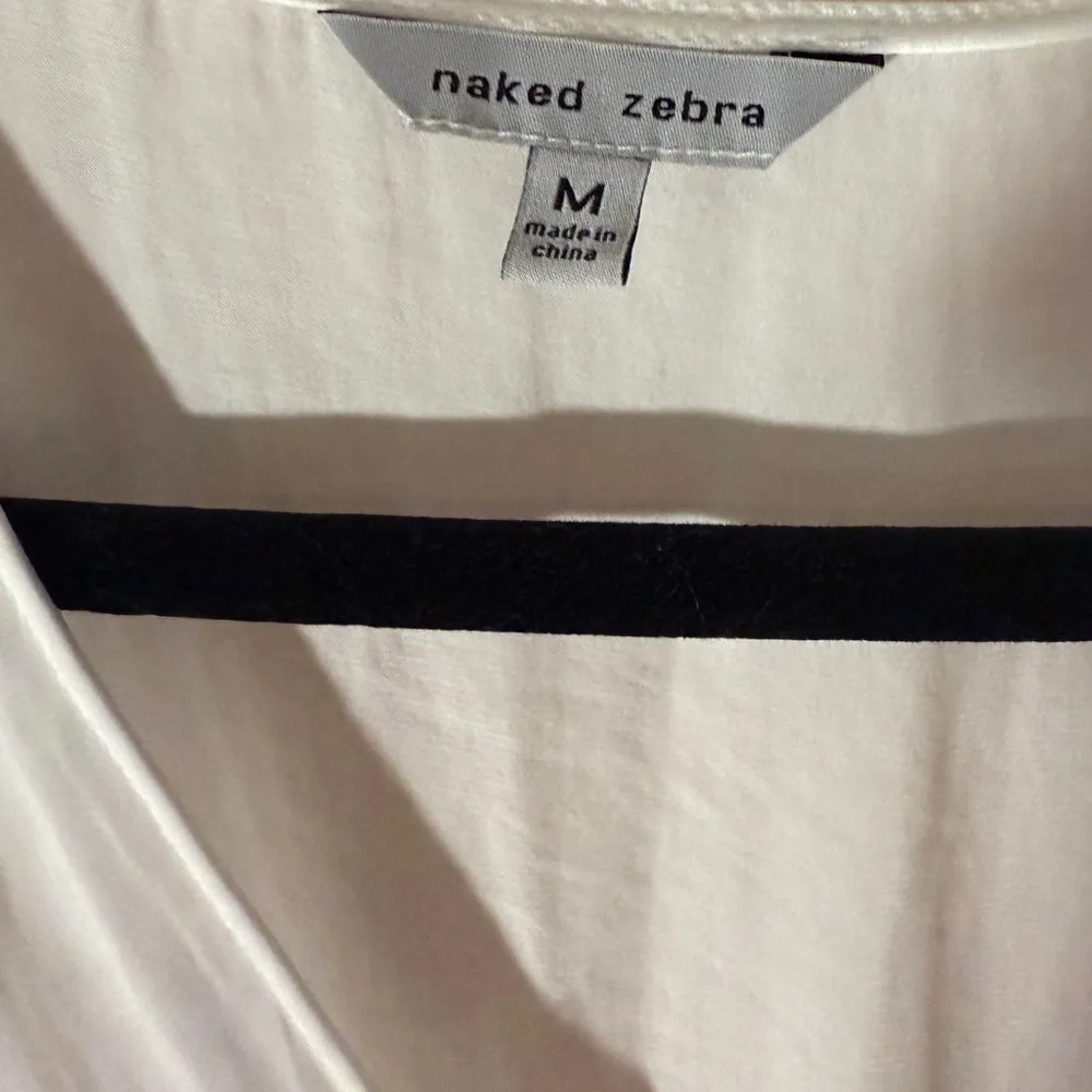 NAKED ZEBRA Elegant white Wrap Dress - Image 5