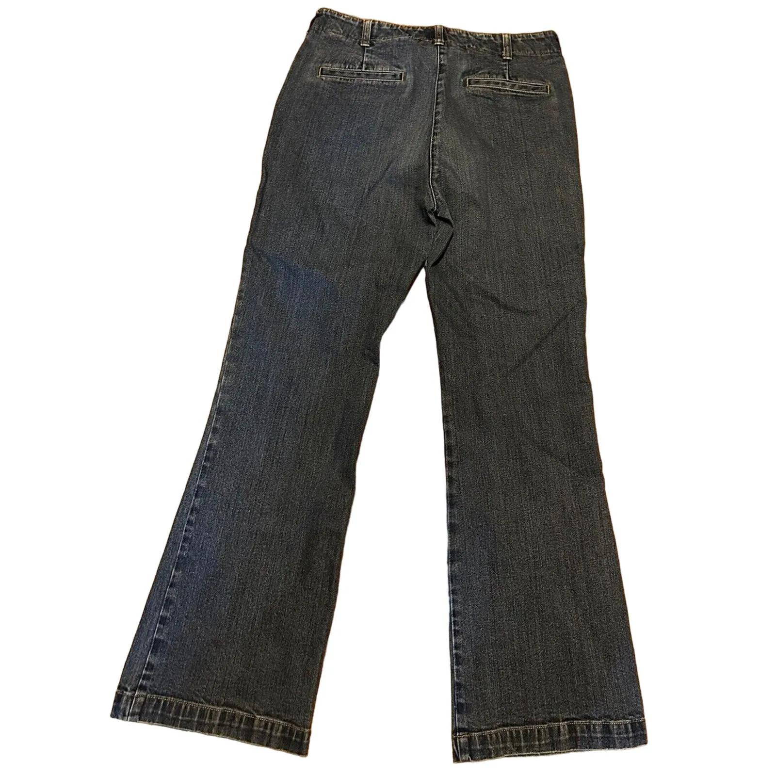 Jones New York Signature Bootcut Jeans Women's 8‎ Petite Blue Mid Rise - Image 4