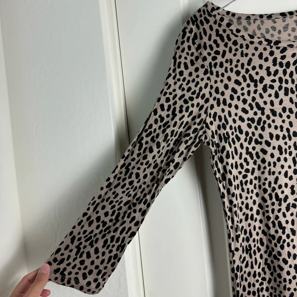 Banana Republic Spotted Dots 3/4 Quarter Sleeve Top - Image 6