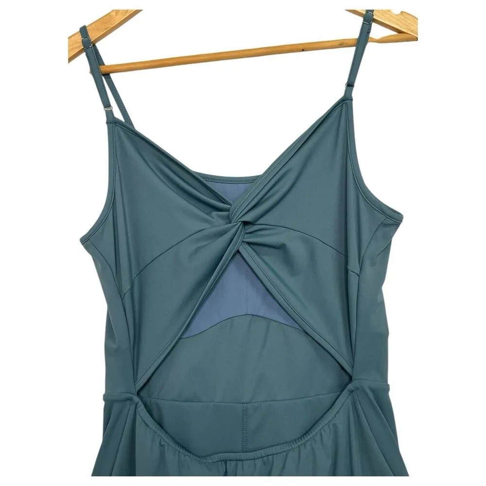 Jack Smith Tennis Dress Womens Small Green Open Back Shorts Athletic Golf Sports - Image 5